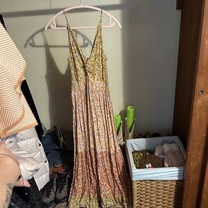 Angie Multicolor Floral Maxi Dress